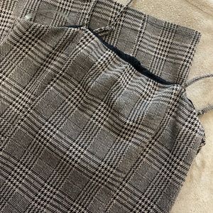 Patterned school midi dress